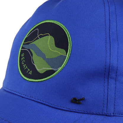 Oxford Blue - Close up - Regatta Childrens-Kids Cuyler III Mountain Baseball Cap