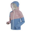 Heather-Coronet Blue - Side - Regatta Childrens-Kids Acidity VII Soft Shell Jacket