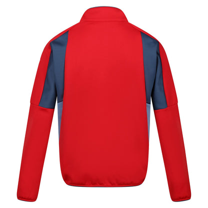 Danger Red-Moonlight Denim-Coronet Blue - Close up - Regatta Mens Yare VIII Full Zip Jacket