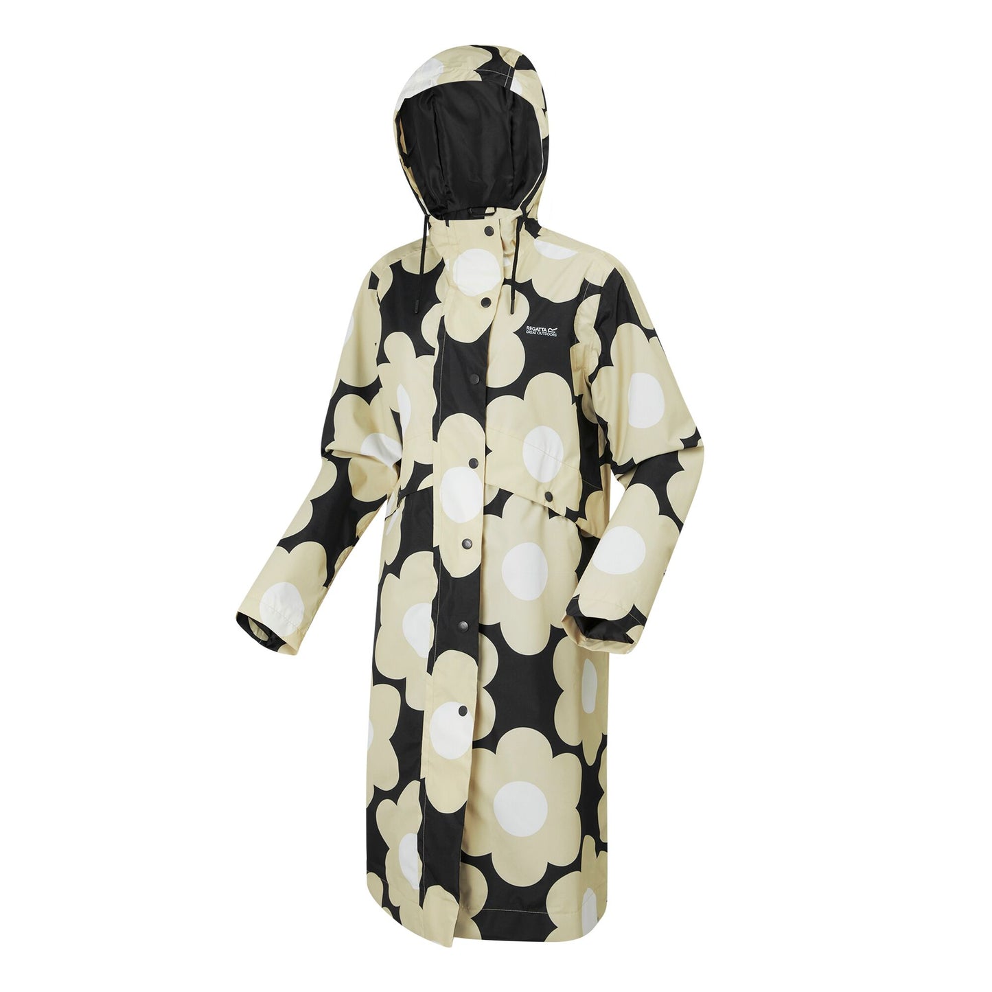 Black - Side - Regatta Womens-Ladies Orla Kiely Sixties Daisy Waterproof Jacket