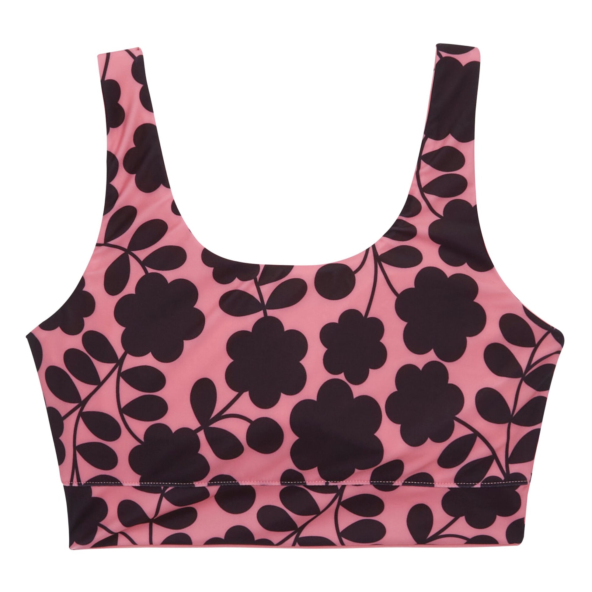 Pink - Back - Regatta Womens-Ladies Orla Kiely Floral Reversible Bikini Set