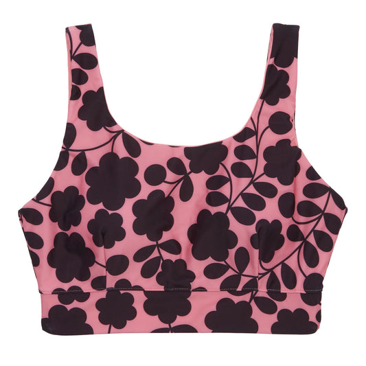 Pink - Front - Regatta Womens-Ladies Orla Kiely Floral Reversible Bikini Set