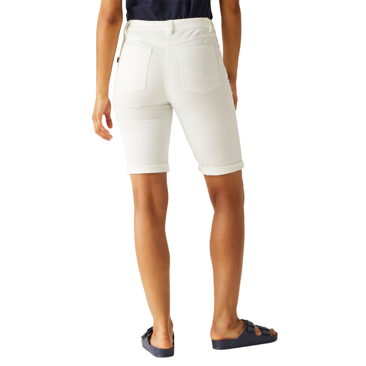 White - Pack Shot - Regatta Womens-Ladies Erdre Casual Shorts