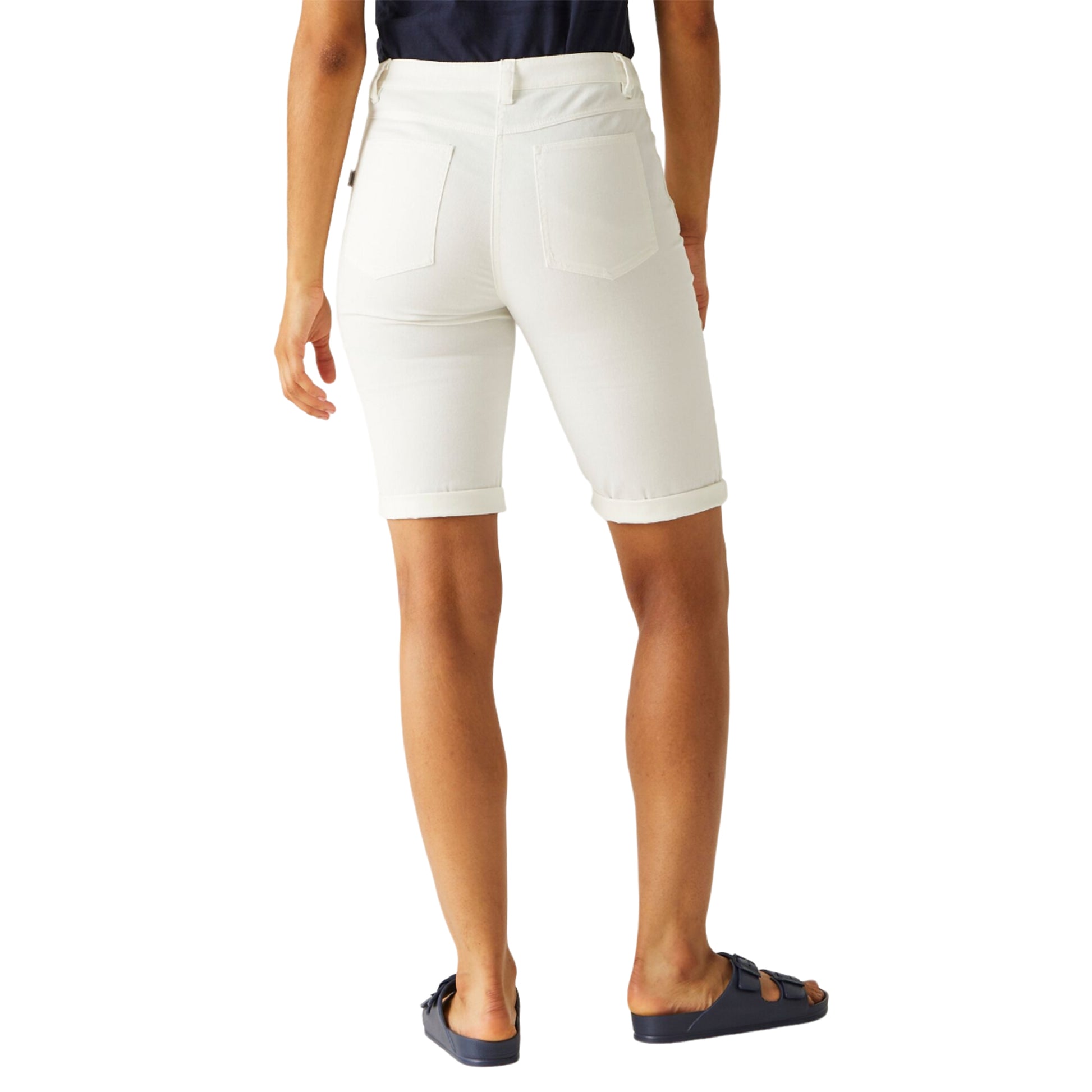 White - Pack Shot - Regatta Womens-Ladies Erdre Casual Shorts