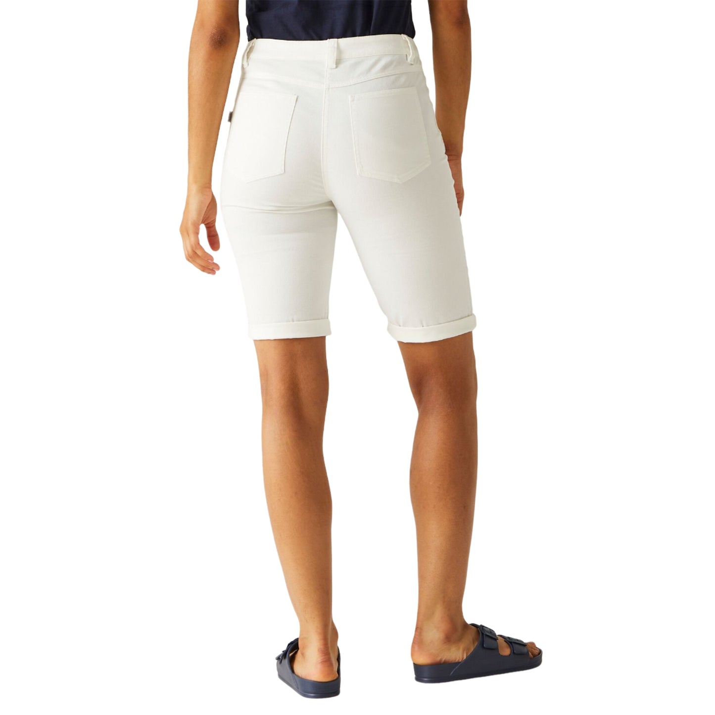 White - Pack Shot - Regatta Womens-Ladies Erdre Casual Shorts