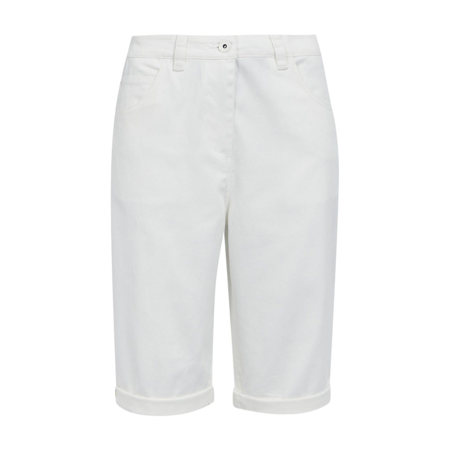 White - Front - Regatta Womens-Ladies Erdre Casual Shorts