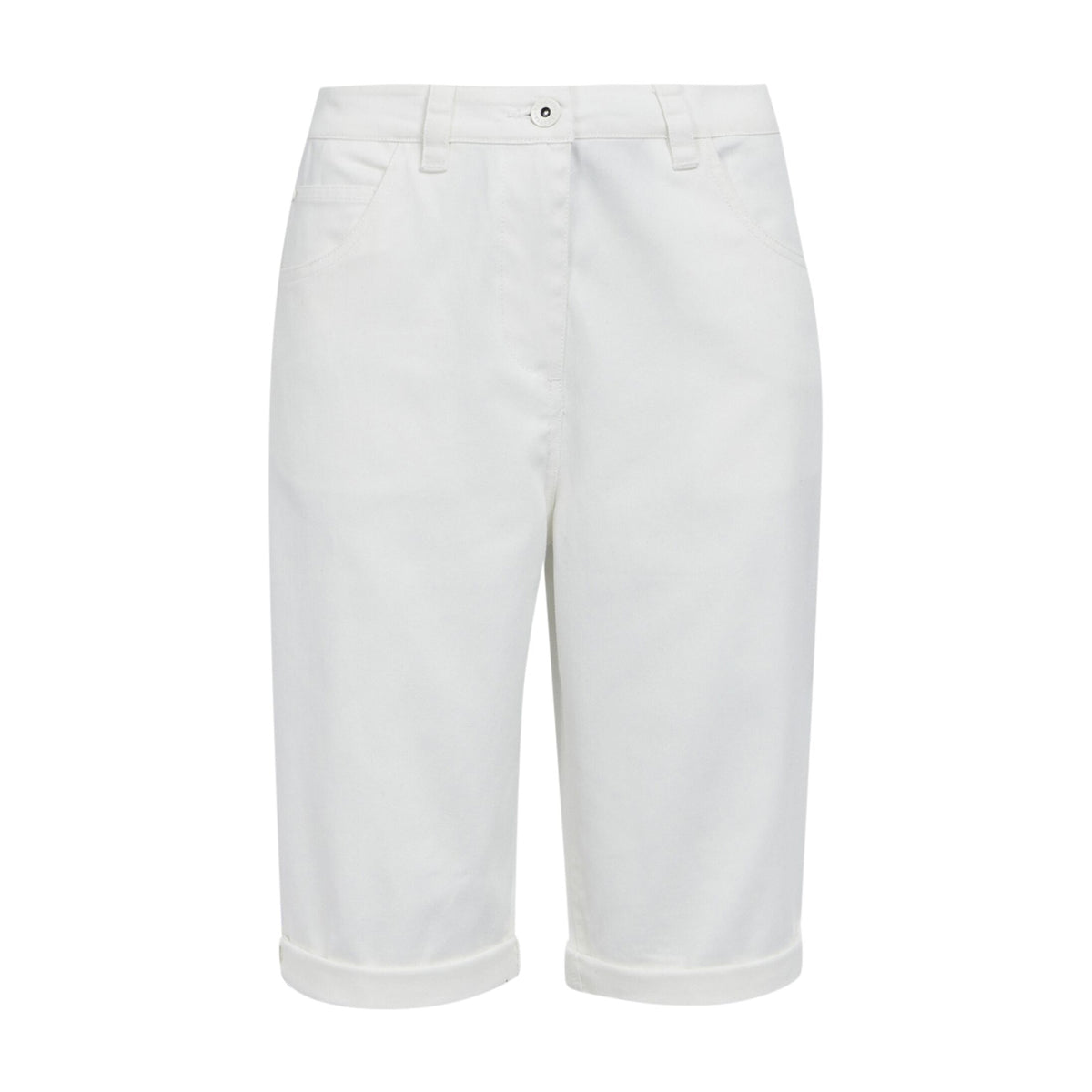 White - Front - Regatta Womens-Ladies Erdre Casual Shorts