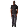 Black-Seal Grey - Pack Shot - Regatta Professional Mens Short-Sleeved Polo Shirt
