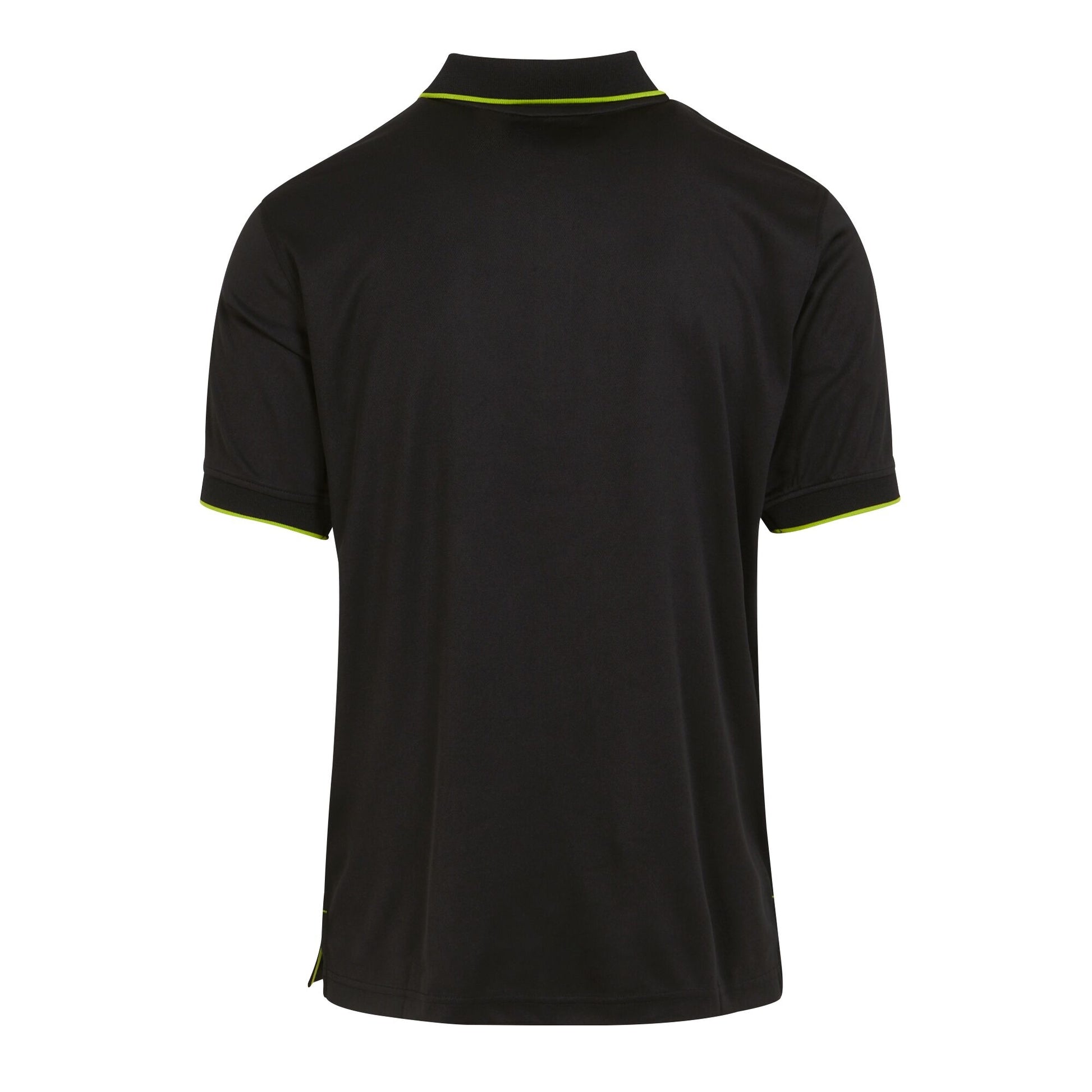 Black-Lime Green - Back - Regatta Professional Mens Short-Sleeved Polo Shirt