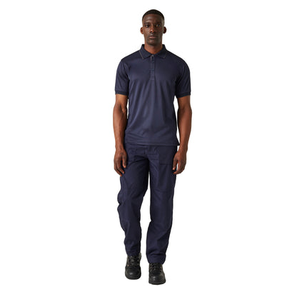 Navy-Seal Grey - Pack Shot - Regatta Professional Mens Short-Sleeved Polo Shirt