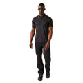 Black-Lime Green - Pack Shot - Regatta Professional Mens Short-Sleeved Polo Shirt