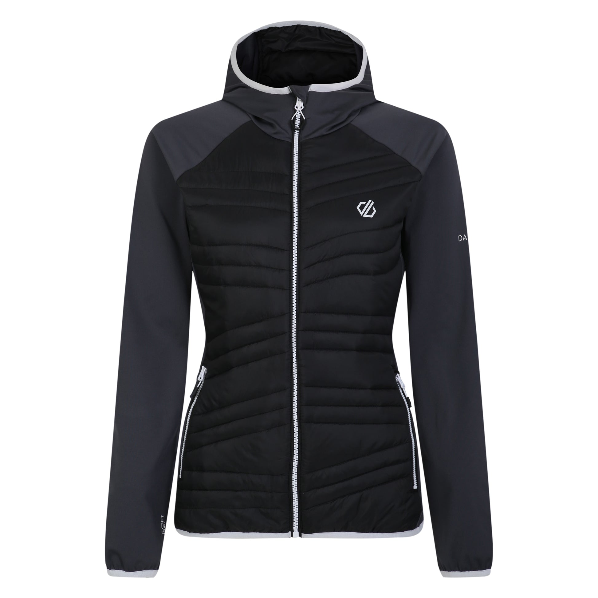 Black-Ebony - Front - Dare 2B Womens-Ladies Altimeter Hybrid Jacket