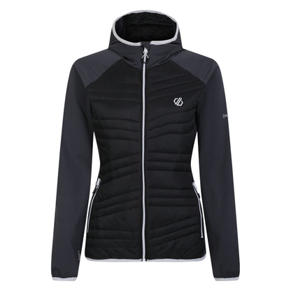 Black-Ebony - Front - Dare 2B Womens-Ladies Altimeter Hybrid Jacket