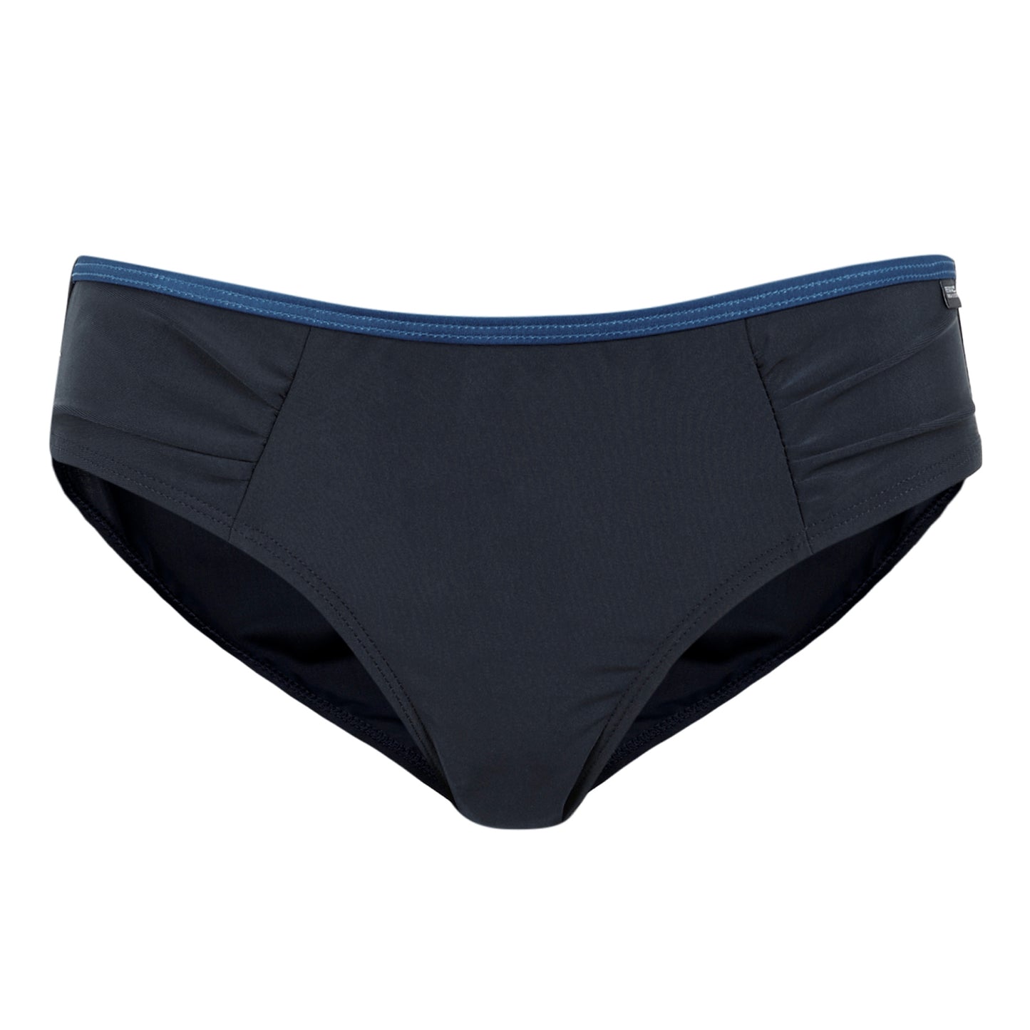 Navy-Brightest Blue - Front - Regatta Womens-Ladies Aceana Plain Bikini Bottoms