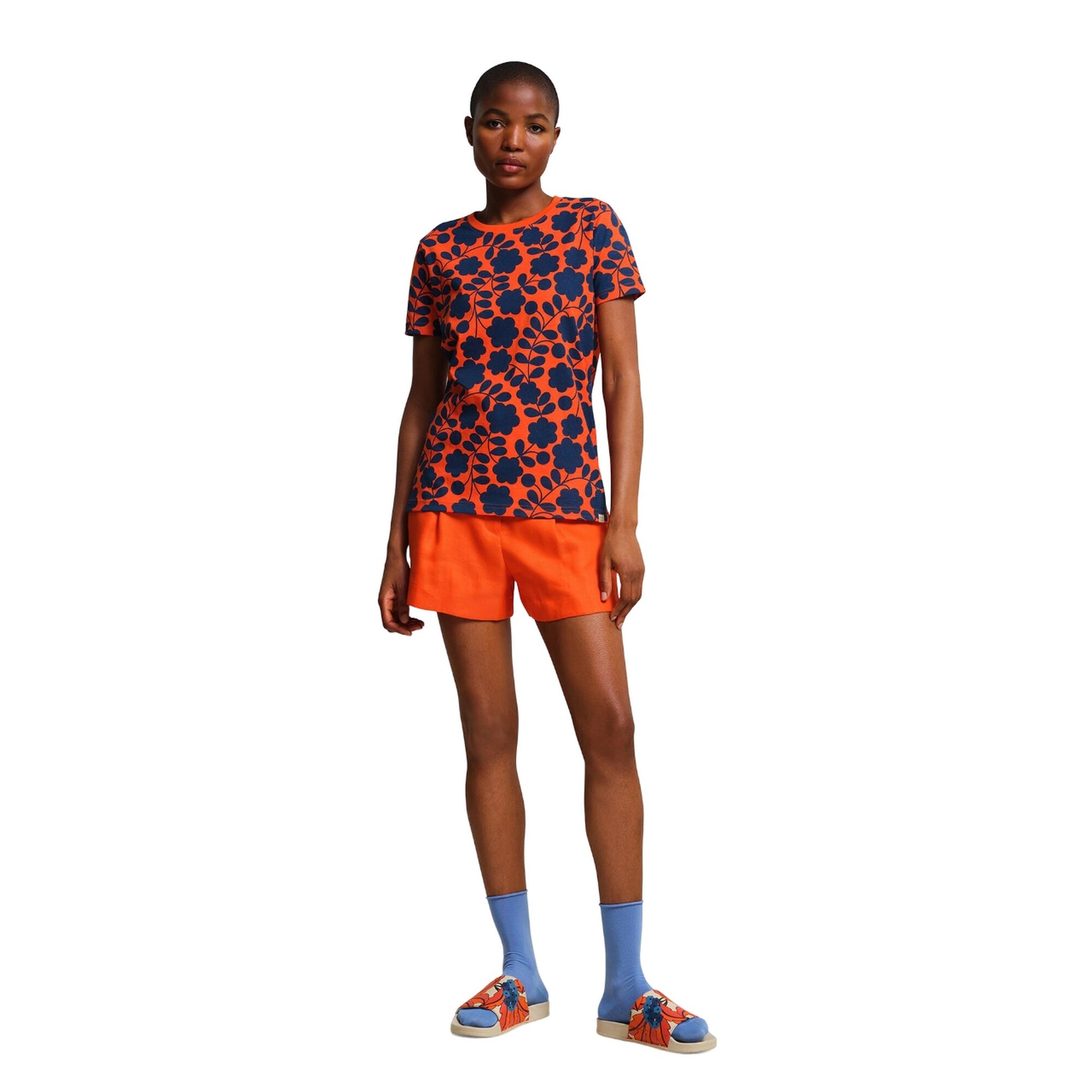 Orange - Lifestyle - Regatta Womens-Ladies Orla Kiely Floral T-Shirt