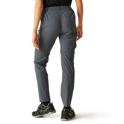Seal Grey - Lifestyle - Regatta Womens-Ladies Travel Light Packaway Trousers