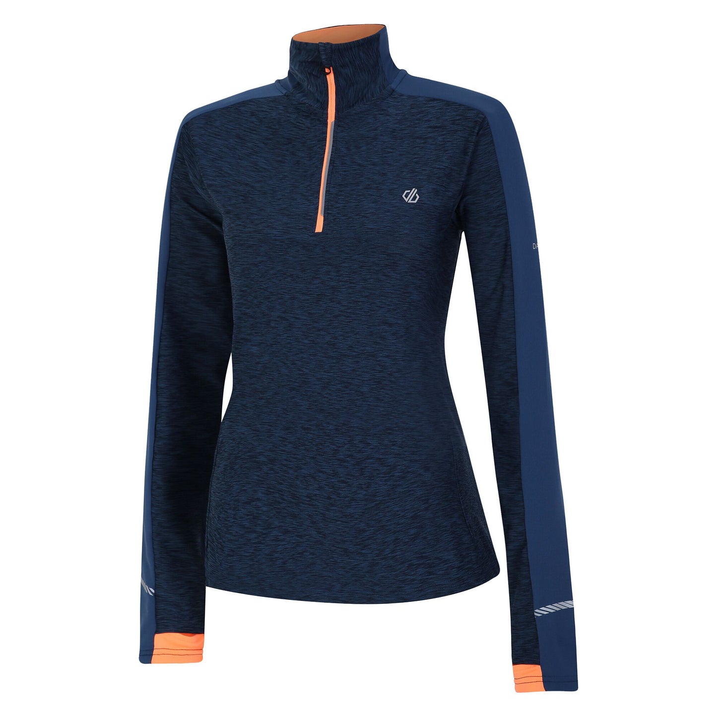 Moonlight Denim-Orange - Side - Dare 2B Womens-Ladies Gravitate Marl Jersey