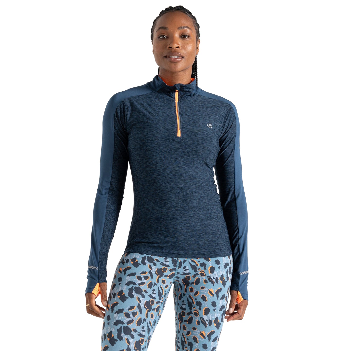 Moonlight Denim-Orange - Lifestyle - Dare 2B Womens-Ladies Gravitate Marl Jersey