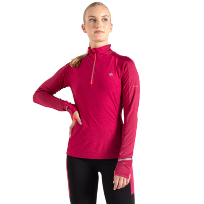Berry Pink Marl - Lifestyle - Dare 2B Womens-Ladies Gravitate Marl Jersey
