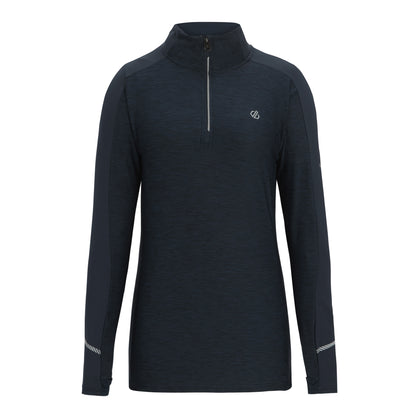 Navy - Front - Dare 2B Womens-Ladies Gravitate Marl Jersey