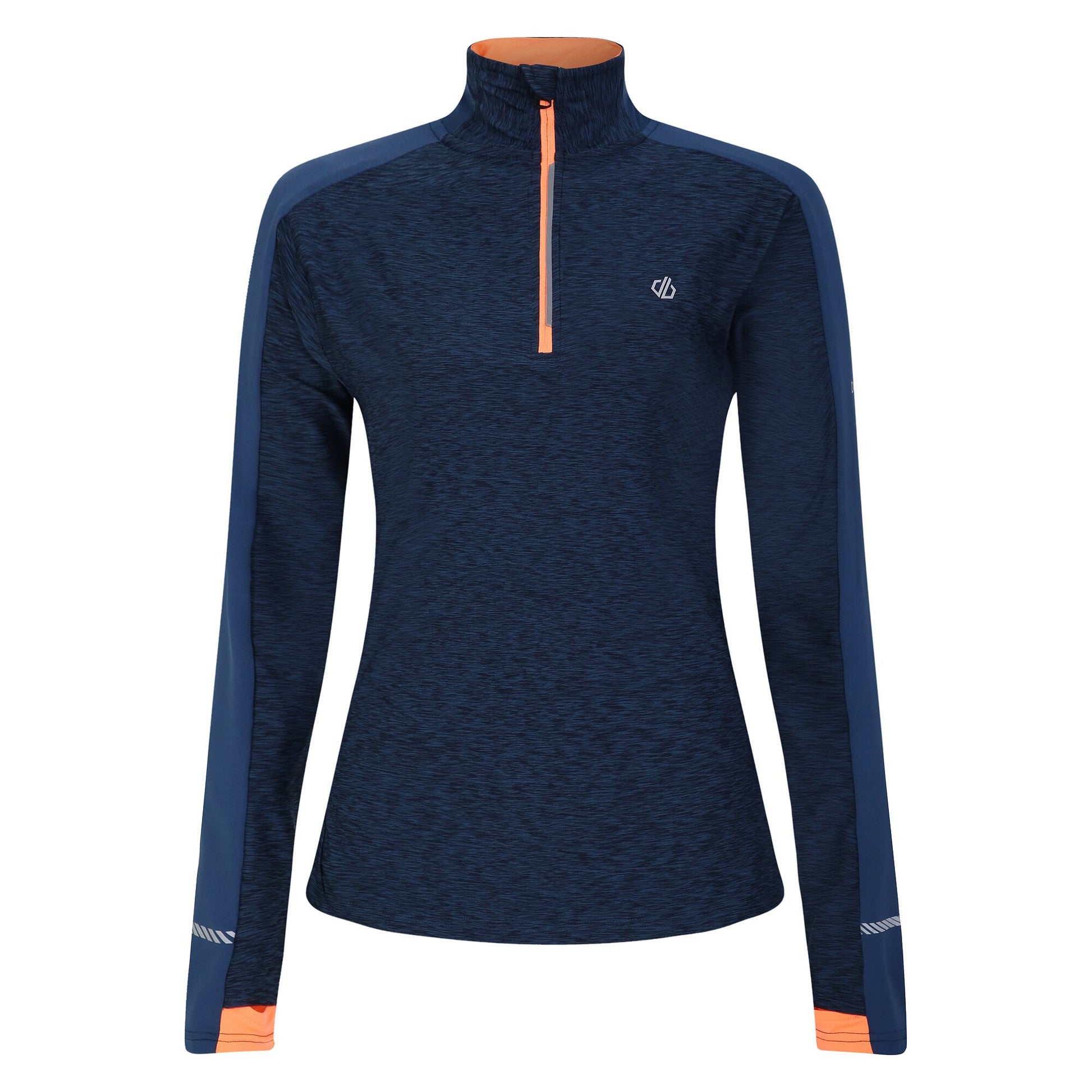 Moonlight Denim-Orange - Front - Dare 2B Womens-Ladies Gravitate Marl Jersey
