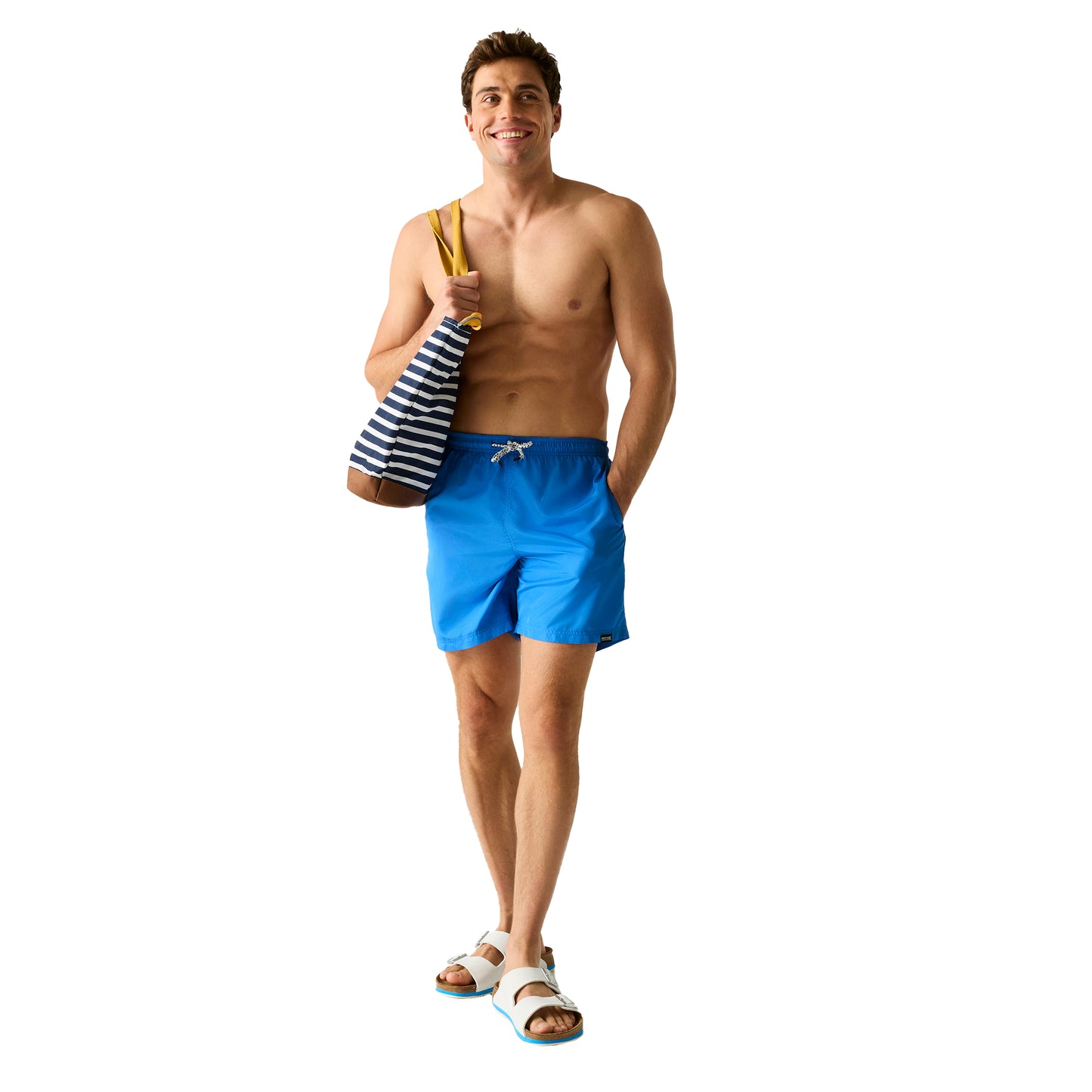 Sonic Blue - Pack Shot - Regatta Mens Mackleyna Swim Shorts