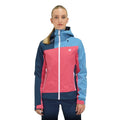 Sorbet Pink-Niagara Blue - Lifestyle - Dare 2B Womens-Ladies Traversing II Waterproof Jacket