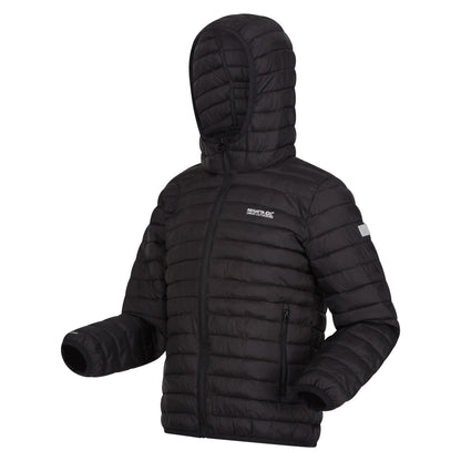 Pink Potion - Front - Regatta Childrens-Kids Hillpack II Hooded Padded Jacket