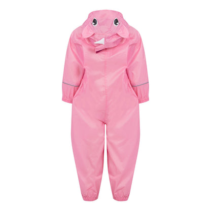 Sweet Pink - Back - Regatta Childrens-Kids Charco Luna Unicorn Puddle Suit