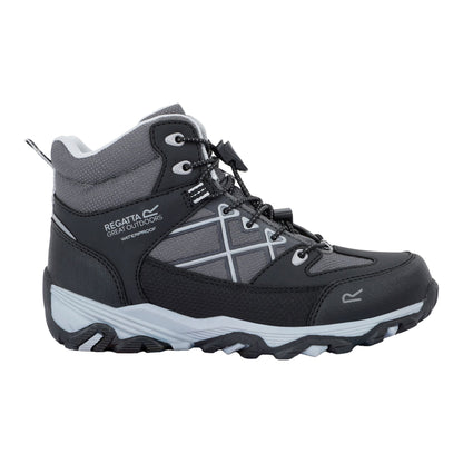 Black-Light Steel - Lifestyle - Regatta Childrens-Kids Samaris III Walking Boots