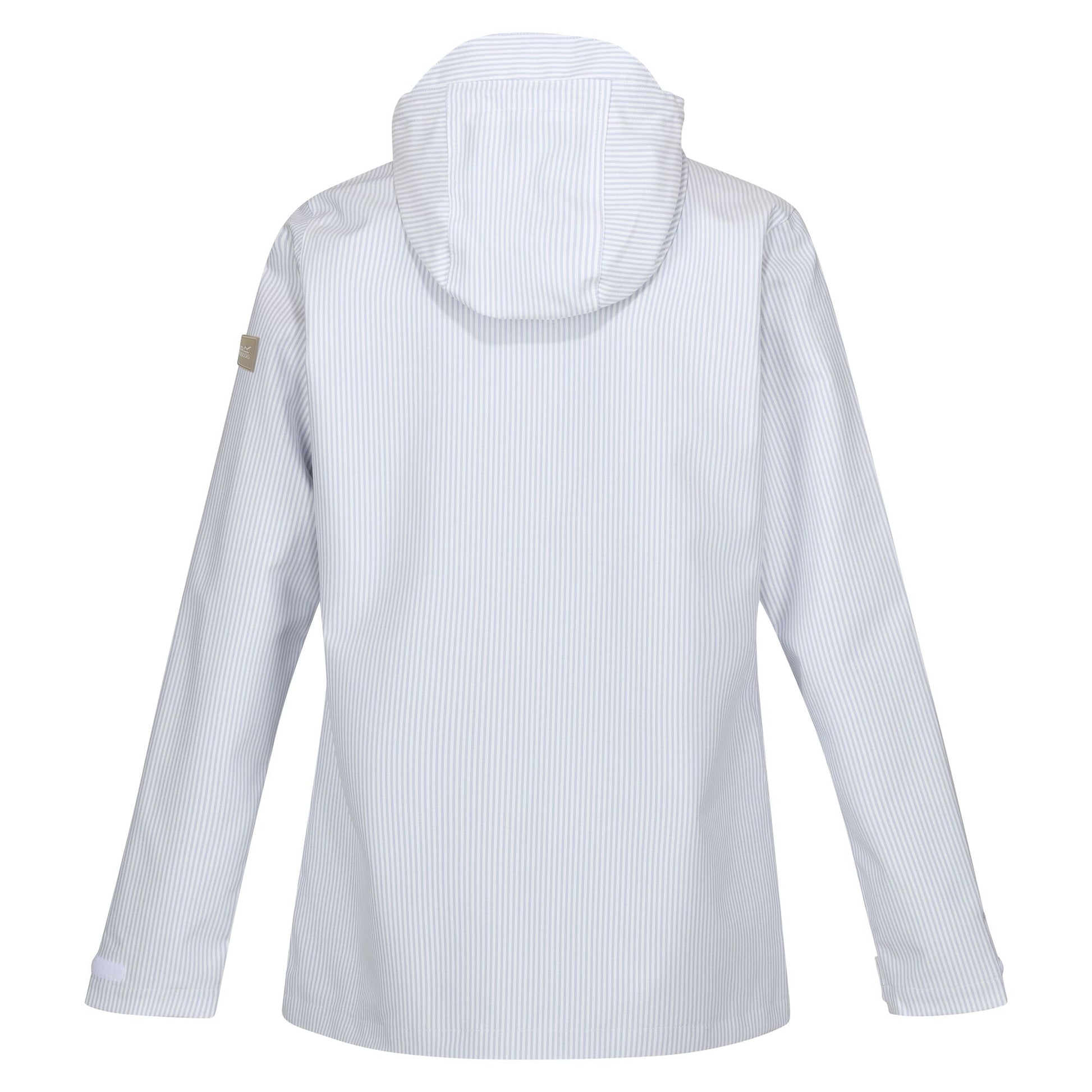 Hydrangea Blue - Back - Regatta Womens-Ladies Giovanna Fletcher - Bayletta Ticking Stripe Waterproof Jacket