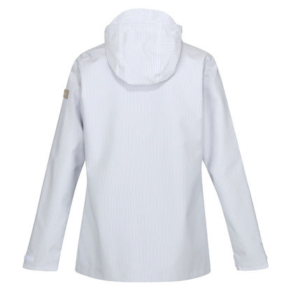 Hydrangea Blue - Back - Regatta Womens-Ladies Giovanna Fletcher - Bayletta Ticking Stripe Waterproof Jacket