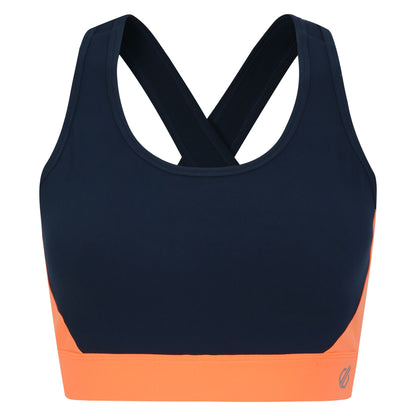 Moonlight Denim-Orange - Front - Dare 2B Womens-Ladies Swift II Sports Bra