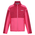 Flamingo Pink - Front - Regatta Childrens-Kids Highton III Fleece Jacket