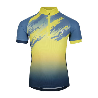 Coronet Blue - Front - Dare 2B Childrens-Kids Speed Up II Tread Pattern Jersey