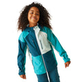Moroccan Blue-Tahoe Blue - Lifestyle - Regatta Childrens-Kids Highton V Full Zip Hoodie