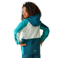 Moroccan Blue-Tahoe Blue - Pack Shot - Regatta Childrens-Kids Highton V Full Zip Hoodie