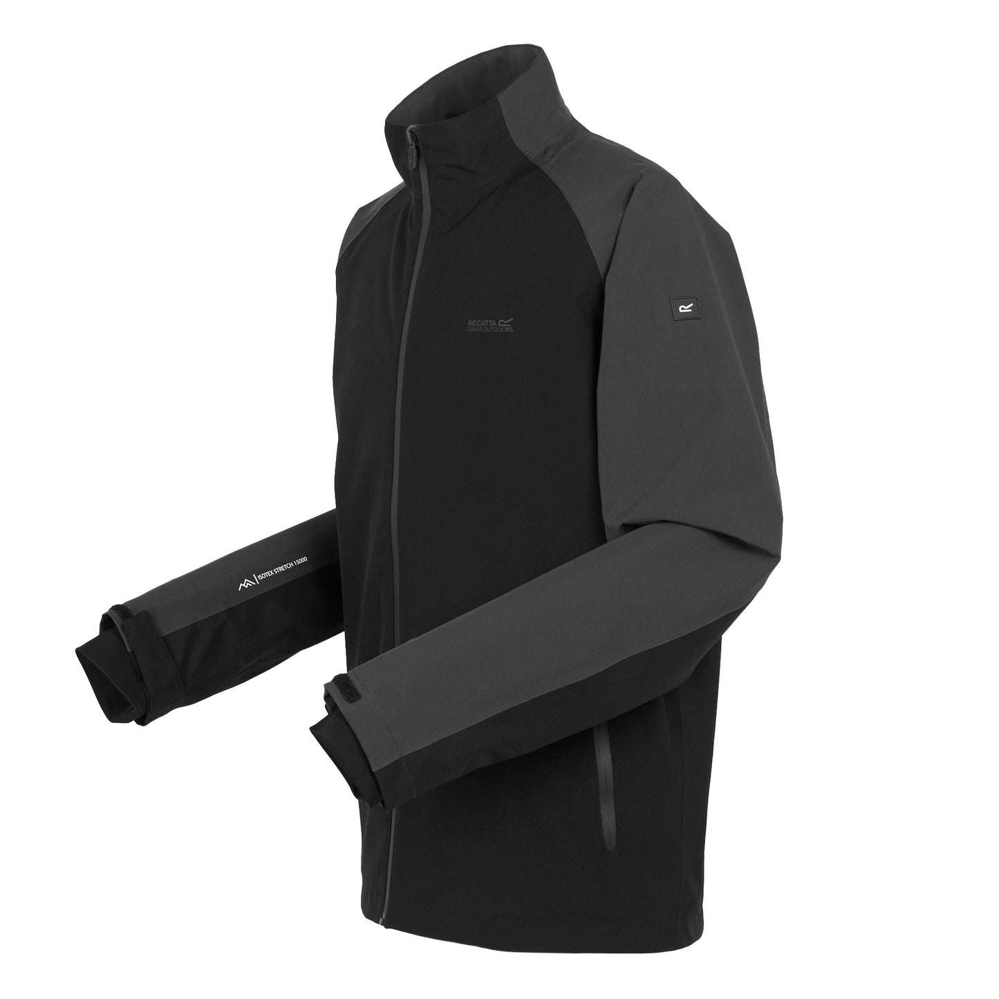 Black-Ash - Side - Regatta Mens Tolby Stretch Jacket