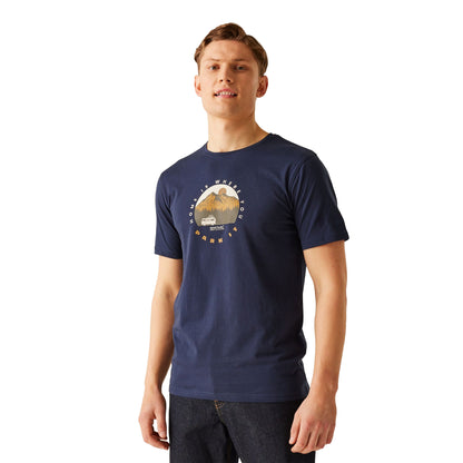 Navy - Lifestyle - Regatta Mens Cline IX Home Is Where You Park It T-Shirt