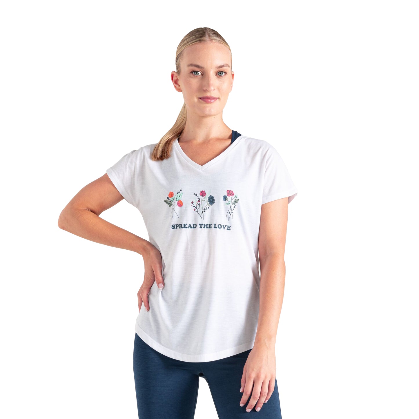 White - Lifestyle - Regatta Womens-Ladies Calm Floral T-Shirt