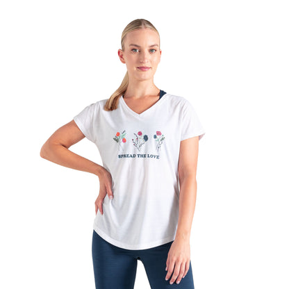 White - Lifestyle - Regatta Womens-Ladies Calm Floral T-Shirt