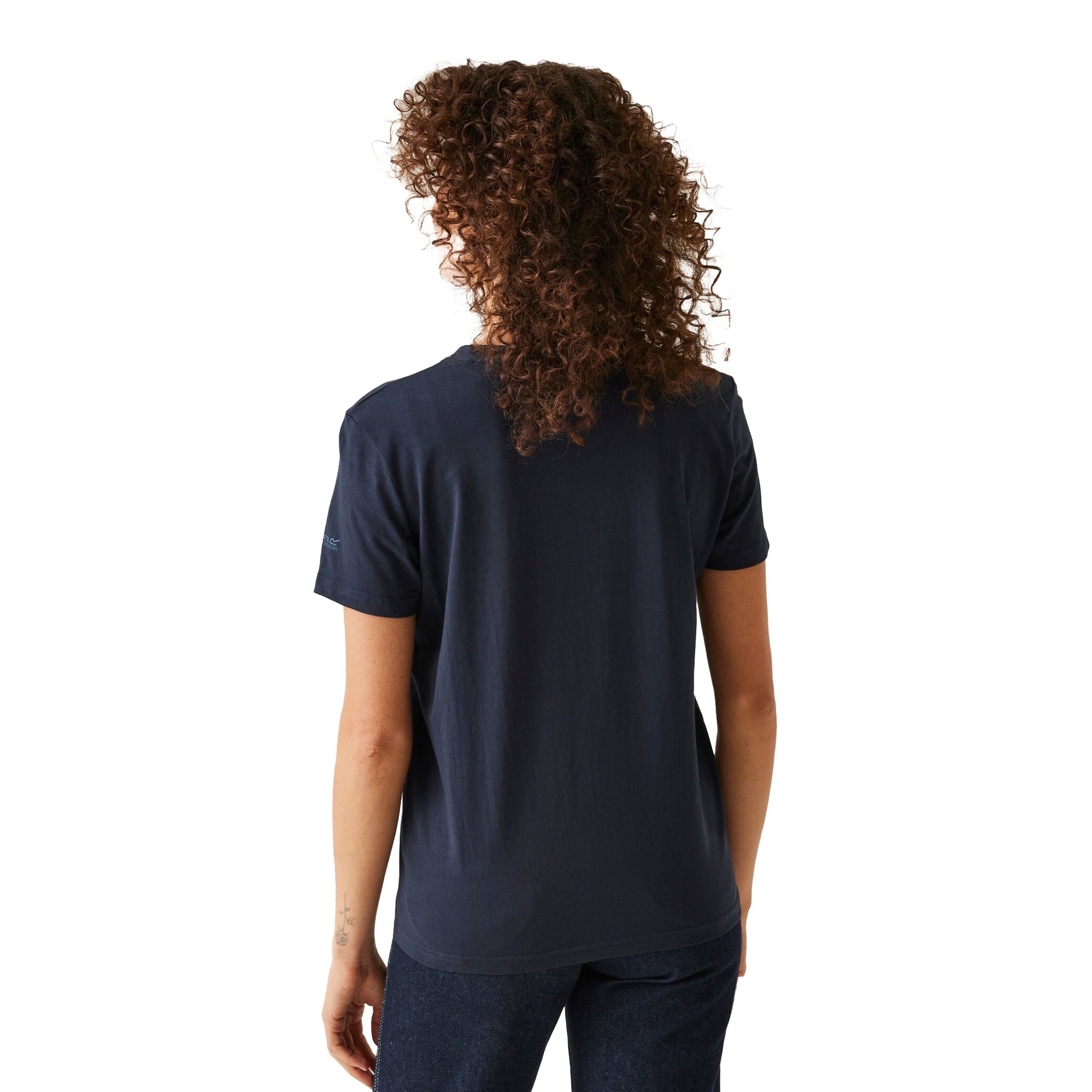 Navy - Lifestyle - Regatta Womens-Ladies Filandra IX Embroidered T-Shirt