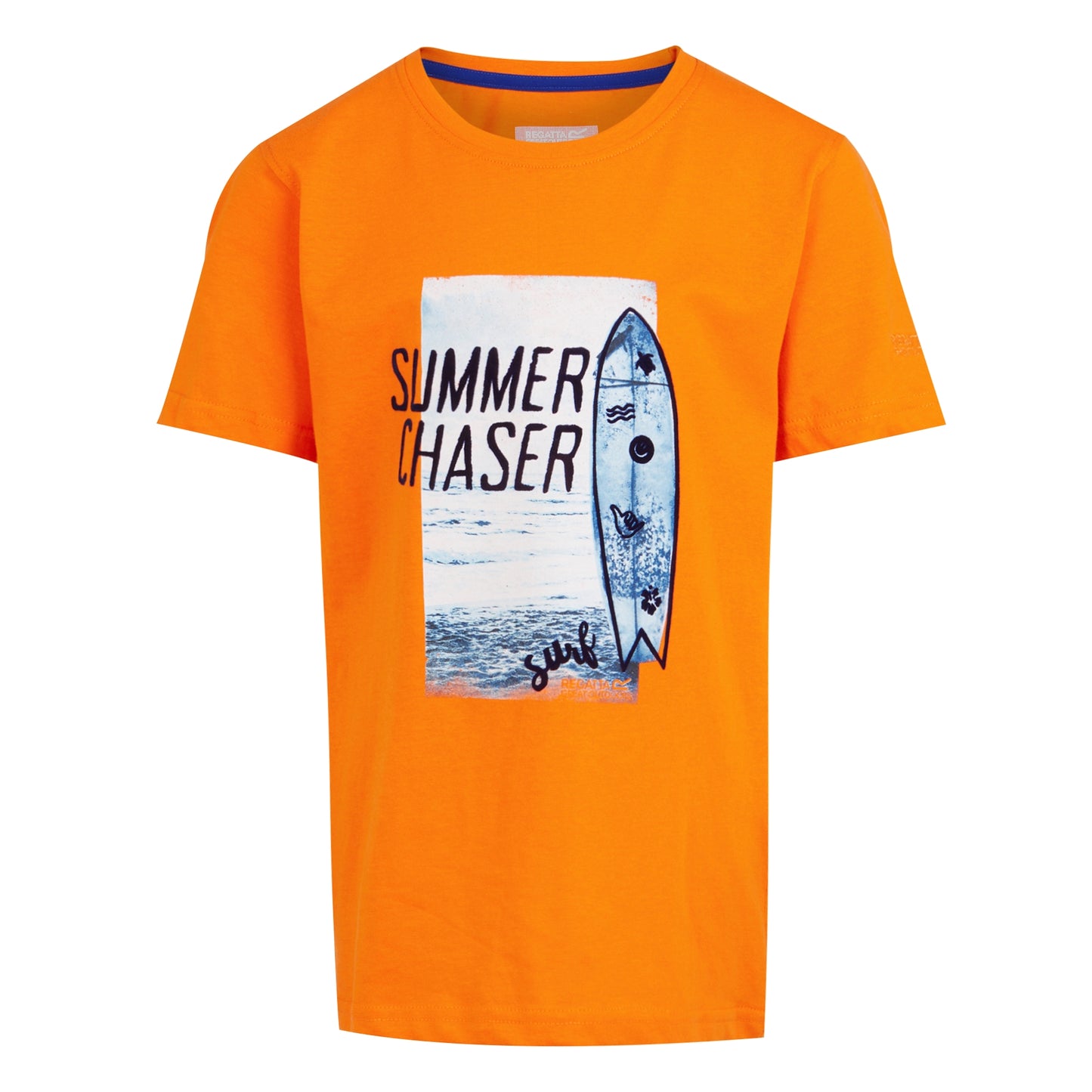 Persimmon - Front - Regatta Childrens-Kids Bosley VII Surfboard T-Shirt