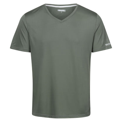 Agave Green - Front - Regatta Mens Fingal V Neck T-Shirt