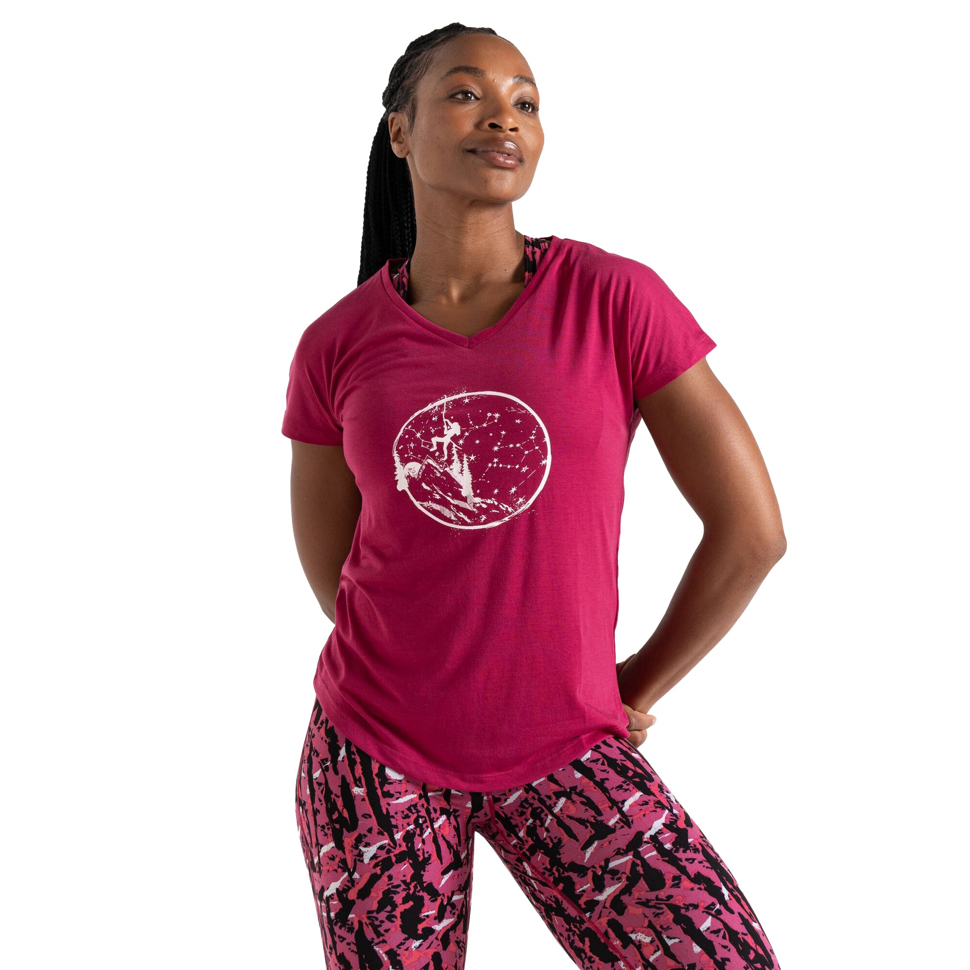 Berry Pink - Lifestyle - Regatta Womens-Ladies Calm Mountain T-Shirt