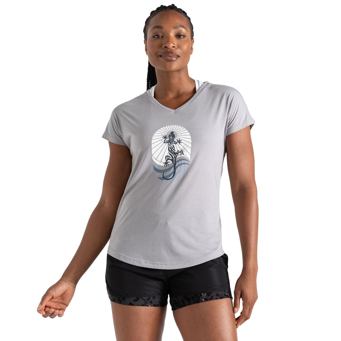 Ash Grey - Lifestyle - Regatta Womens-Ladies Calm Lizard T-Shirt