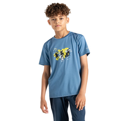 Coronet Blue - Side - Dare 2B Childrens-Kids Amuse II Dancing T-Shirt