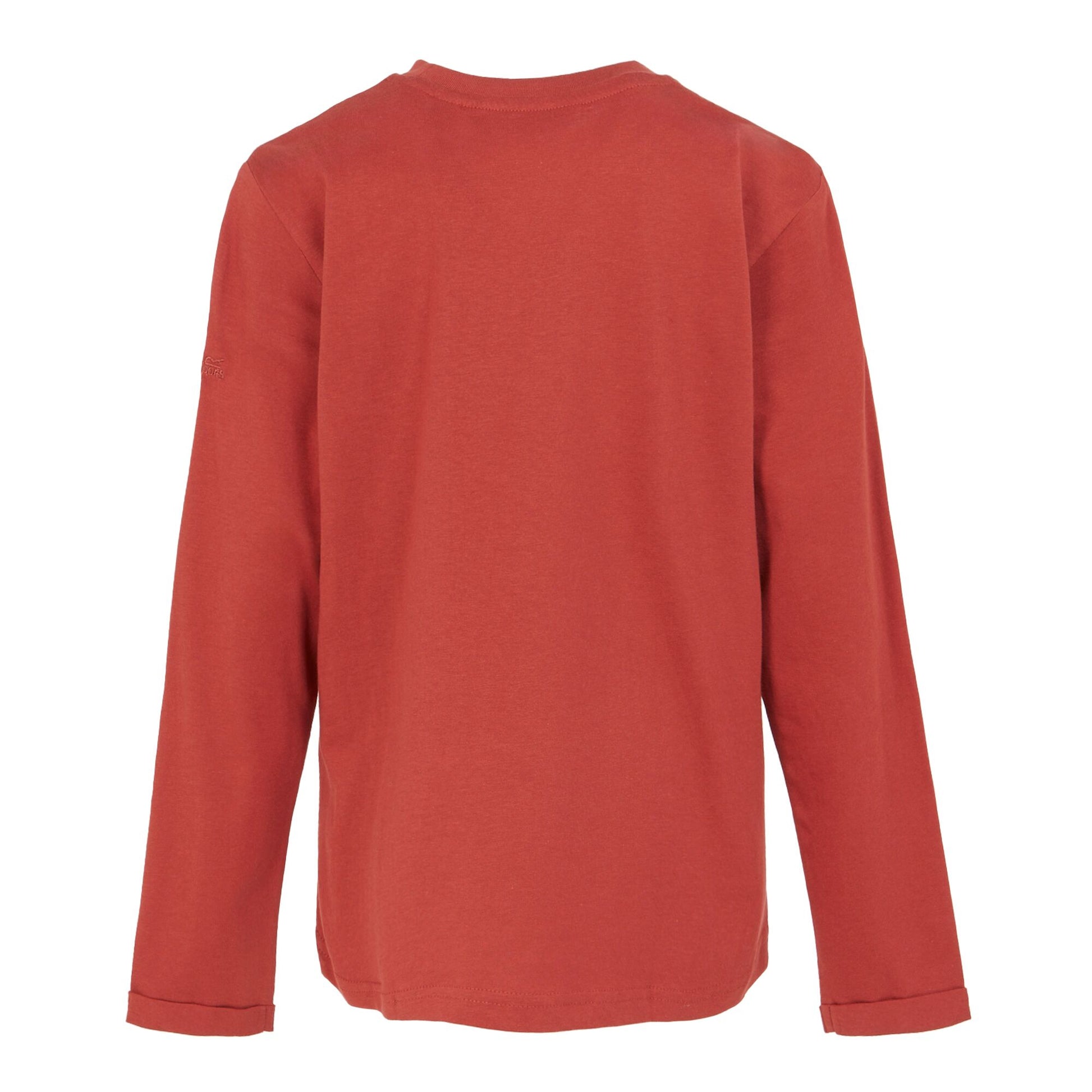 Red Ochre - Back - Regatta Childrens-Kids Wenbie III Photo Split Long-Sleeved T-Shirt