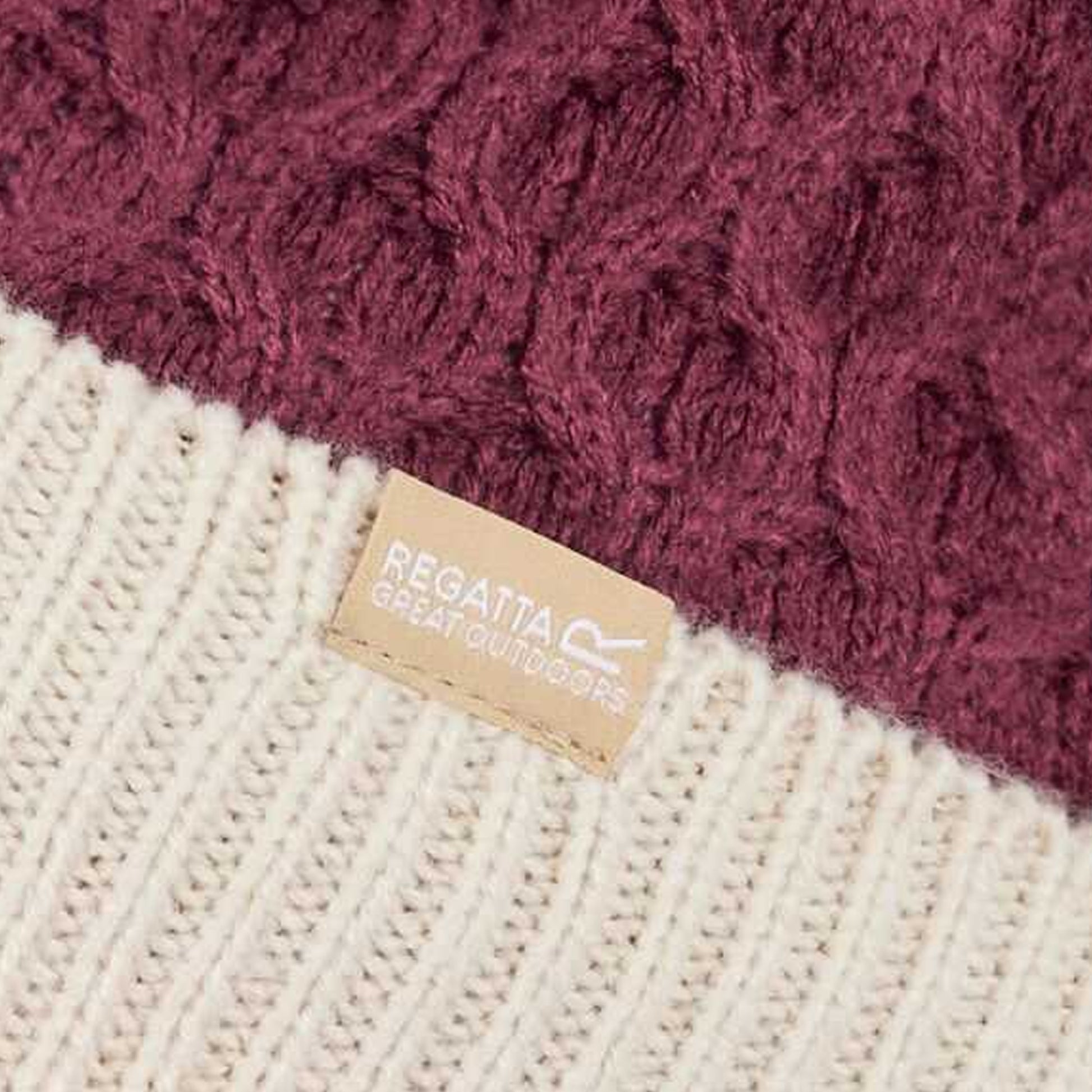 Rumba Red-Light Vanilla - Side - Regatta Womens-Ladies Frosty VIII Ombre Beanie
