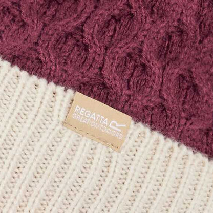 Rumba Red-Light Vanilla - Side - Regatta Womens-Ladies Frosty VIII Ombre Beanie
